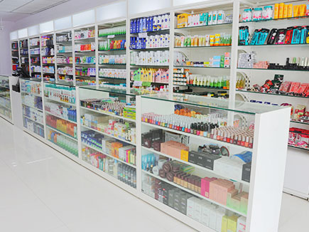 Retail Billing Counter for Medical & Cosmetic Stores